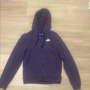 Nike Purple Bomber Jacket with Swoosh Logo